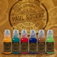 Краска World Famous Tattoo Ink Paul Rogers Ink Set (6 пигментов)